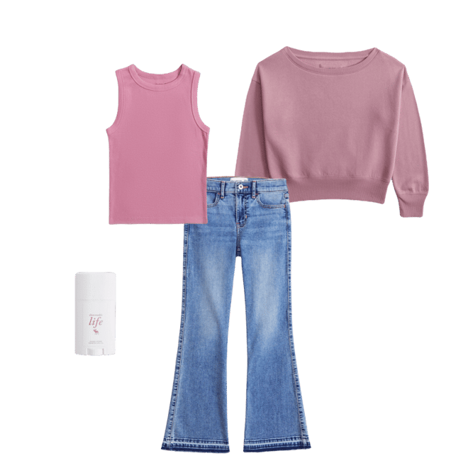 essential off-the-shoulder sweatshirt