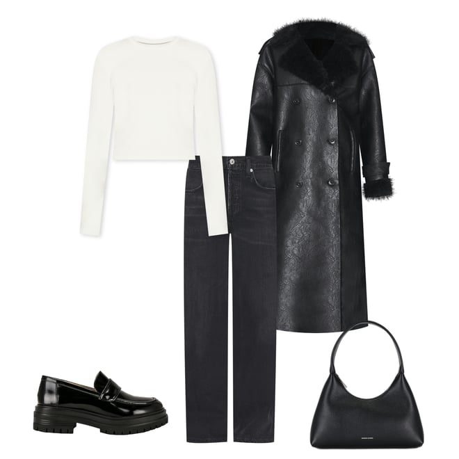 2nd bundle featuring 4 items which compliment Ribbed Long Sleeve Structured Tee
