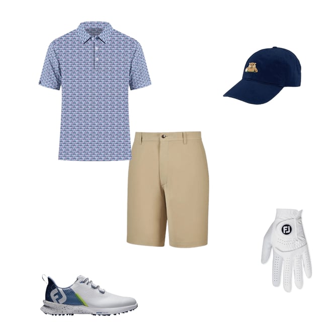 FootJoy Fuel Golf Shoes White/Blue 55429 - Carl's Golfland
