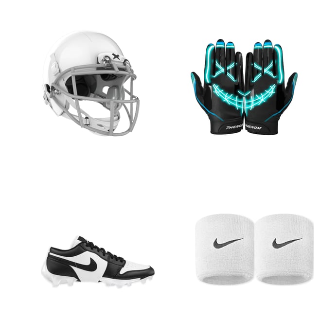 JORDAN 1 LOW VAPOR EDGE & Jordanグローブ セット Jordan 1 Vapor Edge Low TD 'Chicago' Football Cleats FJ6245