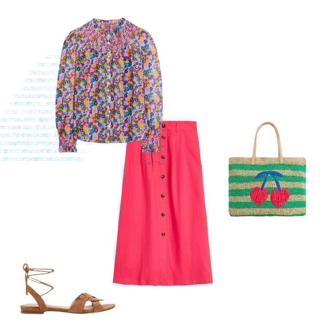 1st bundle featuring 3 items which compliment Thomasina Linen Midi Skirt