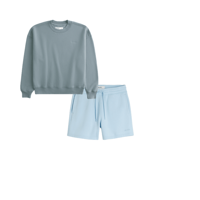 Hollister Feel Good Fleece Mid-Thigh Loose Shorts