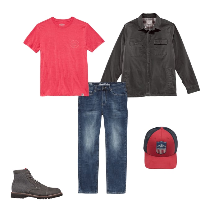 1st bundle featuring 4 items which compliment Everetts Denim Jean - Nashville Straight Fit - Medium Wash