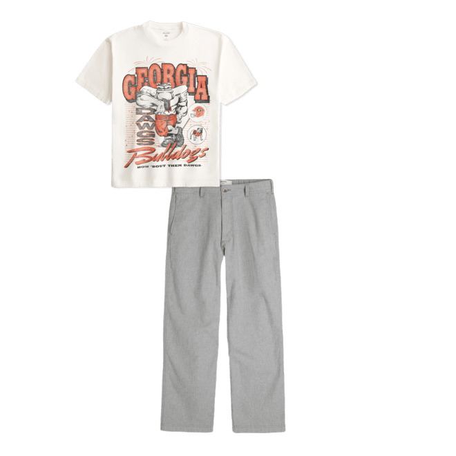 Boxy Georgia Bulldogs Graphic Tee