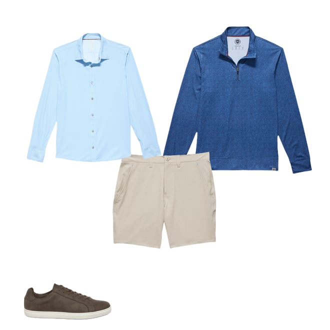 1st bundle featuring 3 items which compliment  Madeflex Journey Stretch Shirt - Light Blue