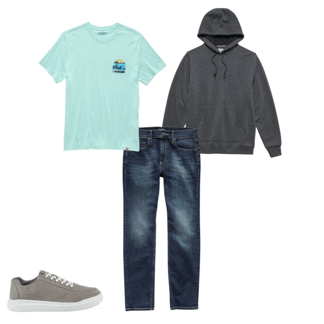 3rd bundle featuring 3 items which compliment  Bradner Super-Soft Quilted Hoodie - Charcoal Heather