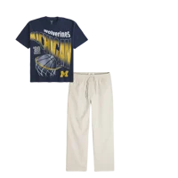 Boxy Michigan Wolverines Graphic Tee