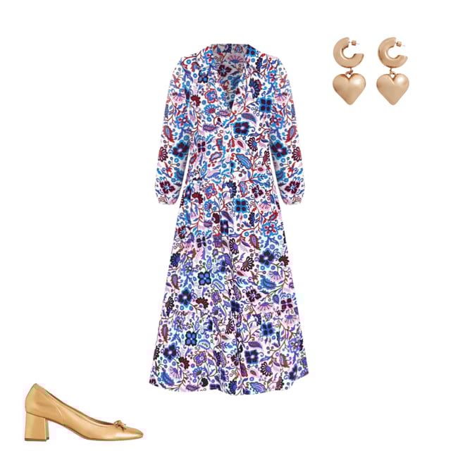 2nd bundle featuring 2 items which compliment Jemima Tiered Jersey Dress-Ivory, Oriental Paradise