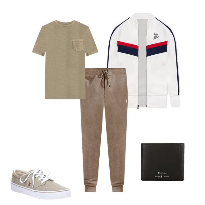 Polo Ralph Lauren Double-Knit Raglan Sleeve Track Jacket