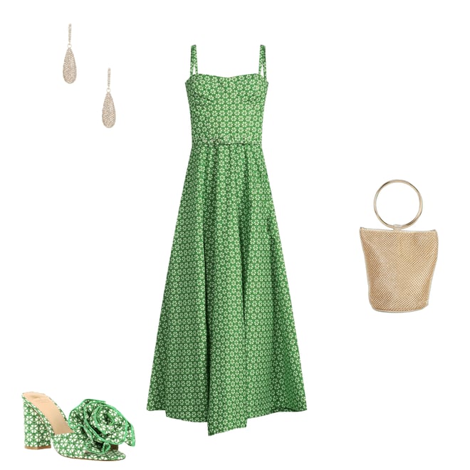 1st bundle featuring 3 items which compliment Antonio Melani x Style by Simkins Blake Cane Print Flowered Dress Slide Sandals