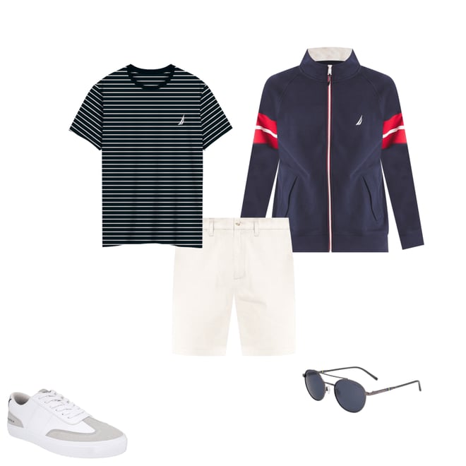 Colorblock Raglan Sleeve Jacket