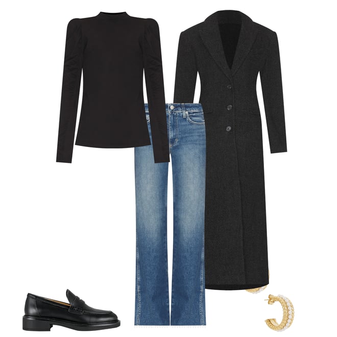 2nd bundle featuring 4 items which compliment Shirred Sleeve Turtleneck Top