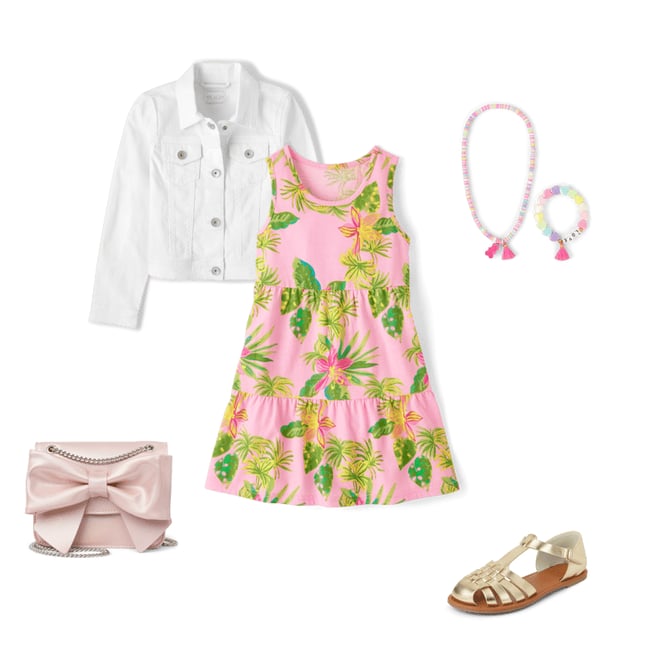 7th bundle featuring 4 items which compliment Girls Shimmer Bow Bag
