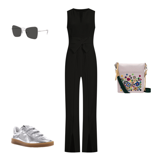 ❤︎ALEXIA STAM❤︎Front Zip V Neck Jumpsuit ALEXIA STAM | Front Zip V Neck Jumpsuit/Vネックジャンプ