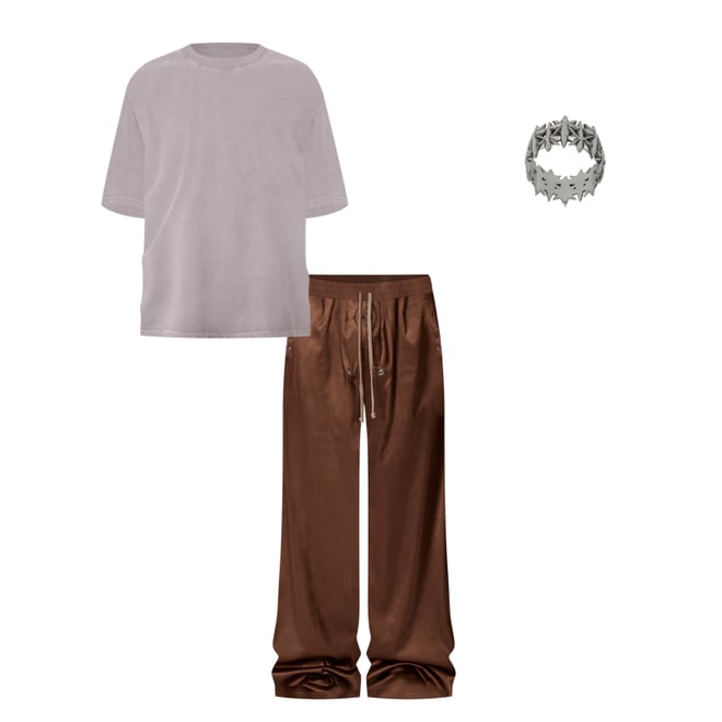 Cupro Rave Pants - Brown | mnml | shop now