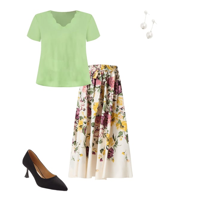  Cato Fashions | Cato Plus Size Garden Floral Maxi Skirt