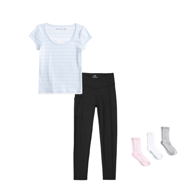 layered knit tee