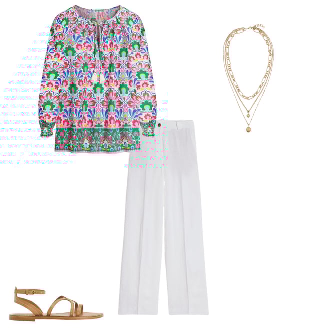 6th bundle featuring 3 items which compliment Easy Cotton Blouse-Multi, Decorative Dandelion
