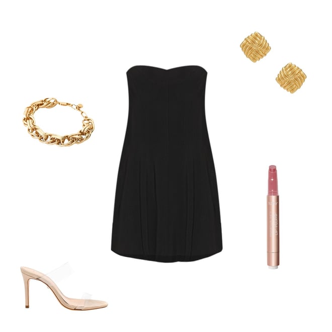 Norma Kamali Strapless Grace Mini Dress in Black | REVOLVE