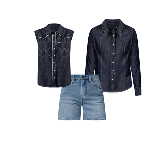 Sleeveless Western Shirt | Women's Shirts, Blouses | Wrangler DK Sleeveless Western Shirt | Women's Shirts, Blouses | Wrangler DK
