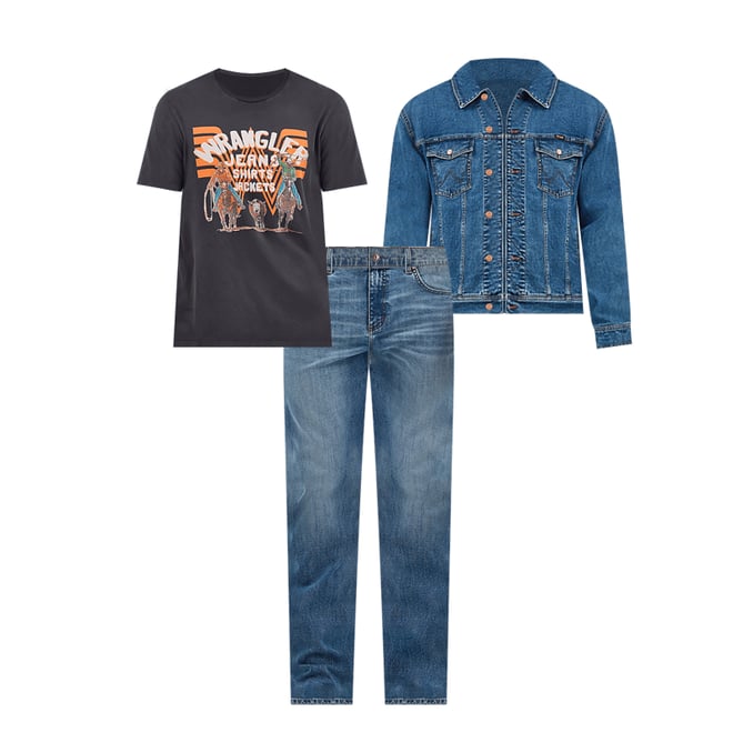 Men's Wrangler Retro® Relaxed Fit Bootcut Jean in Harris