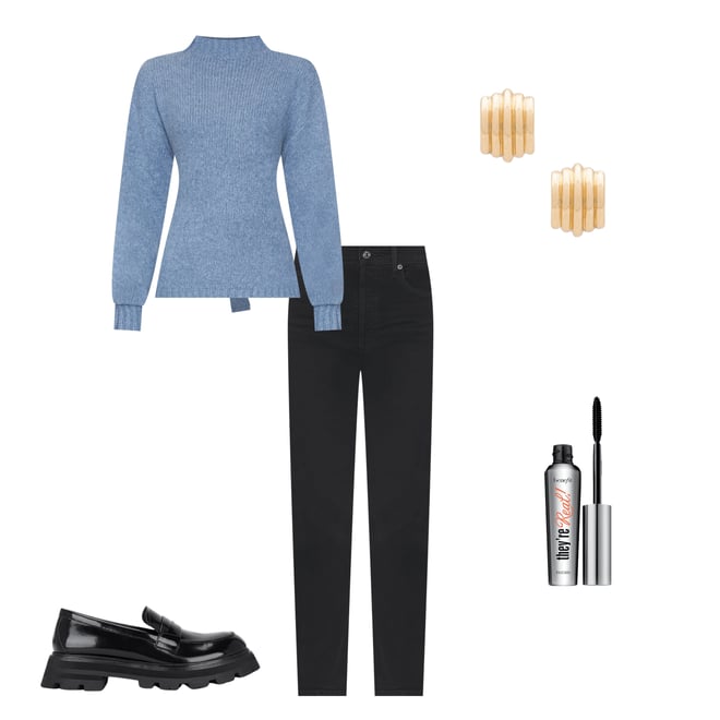 4th bundle featuring 4 items which compliment Wool Cashmere Blend Tie Back Jumper