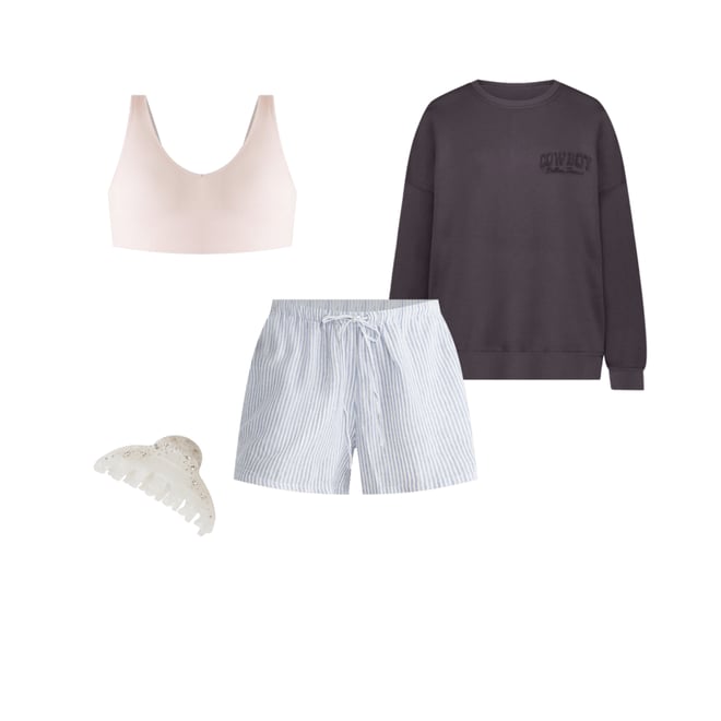 Striped Linen Boxer Shorts