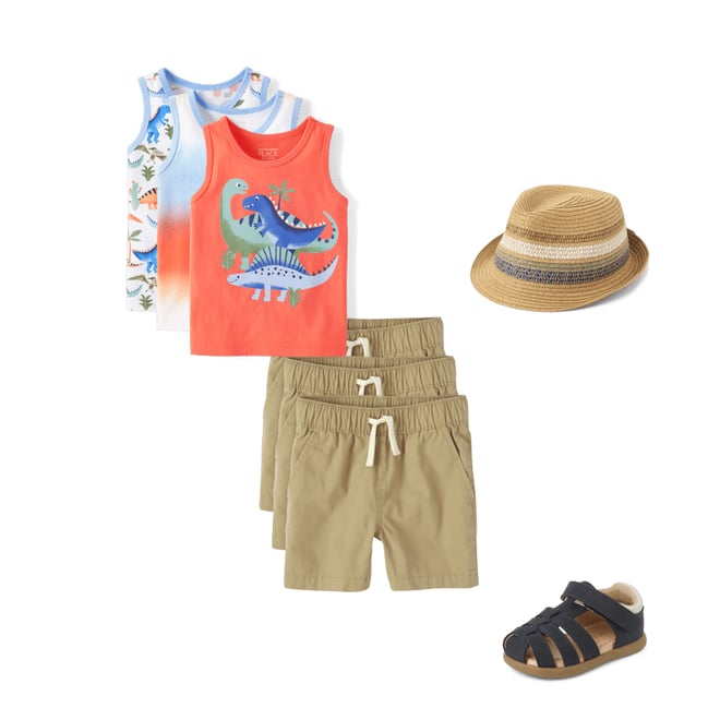 3rd bundle featuring 3 items which compliment Baby And Toddler Boys Print Tank Top 3-Pack