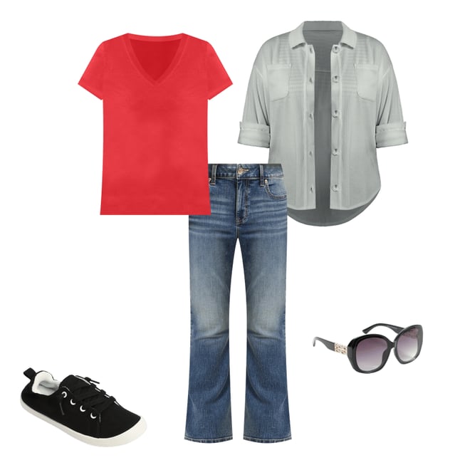24/7 Dawson V Neck Tee