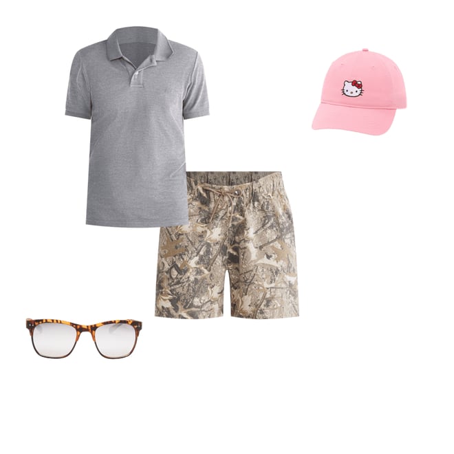 Woodland Camo Fleece Shorts 5.5"