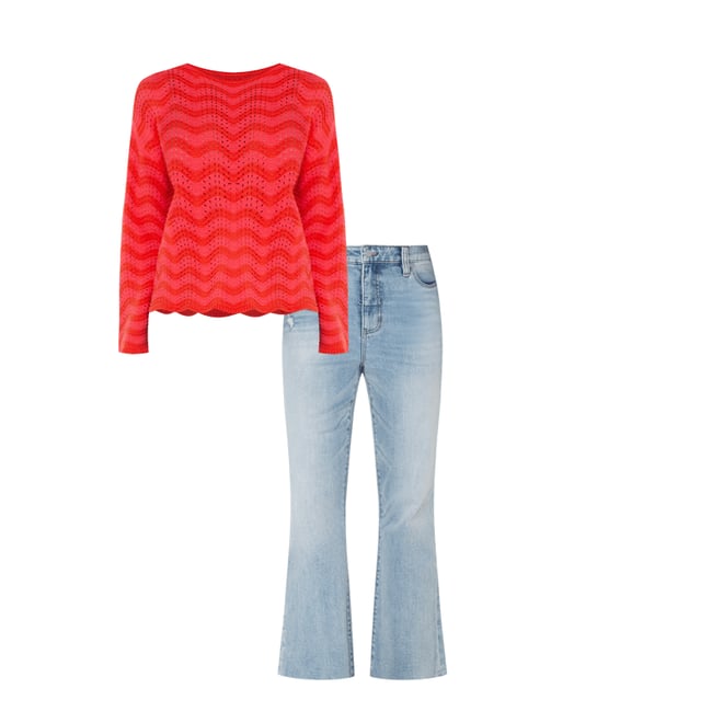 1st bundle featuring 1 items which compliment Long Sleeve Boatneck Sweater