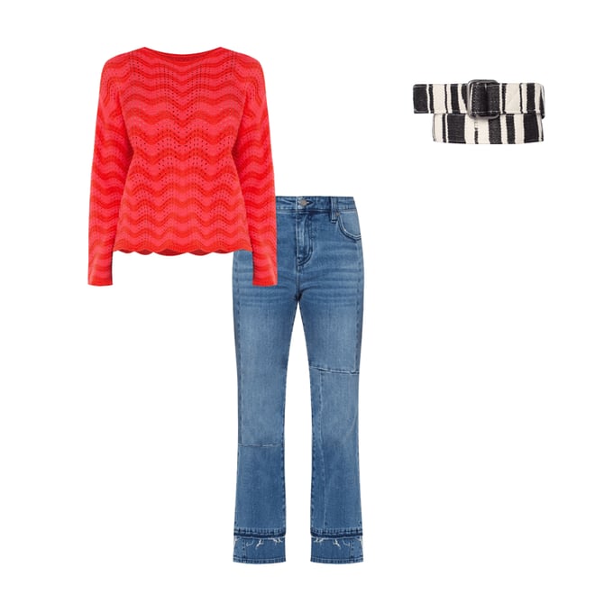 2nd bundle featuring 2 items which compliment Long Sleeve Boatneck Sweater