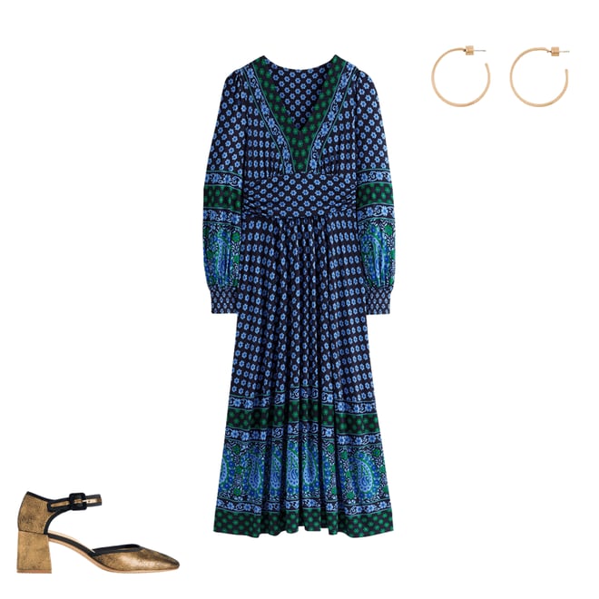6th bundle featuring 2 items which compliment Two Part Block Heel Pumps