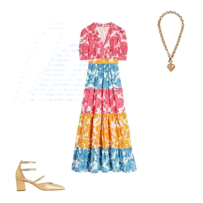 2nd bundle featuring 2 items which compliment Bella Puff Sleeve Maxi Dress-Multi, Blossom Cascade