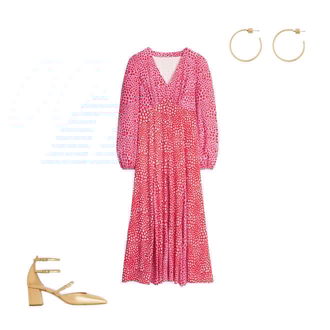 3rd bundle featuring 2 items which compliment Lisa Long Sleeve Tea Dress