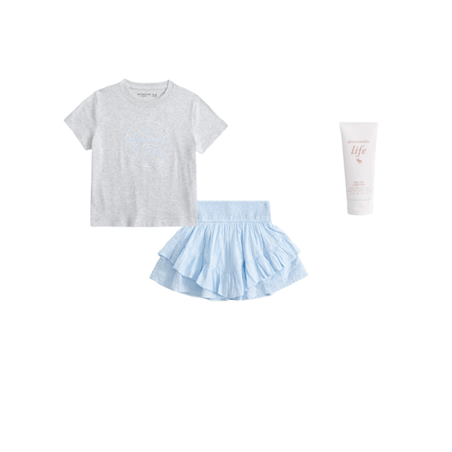 tiered ruffle mini skort