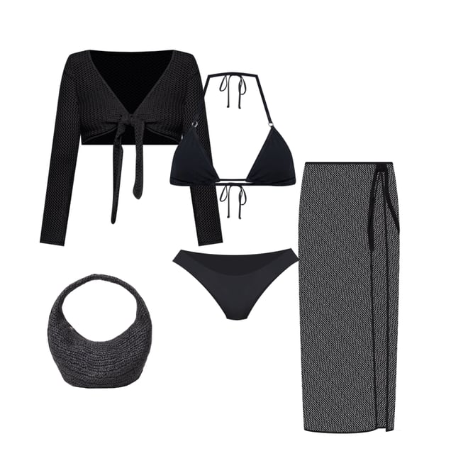 1st bundle featuring 4 items which compliment Soliel Sarong Skirt