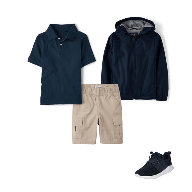 1st bundle featuring 3 items which compliment Boys Uniform Soft Jersey Polo