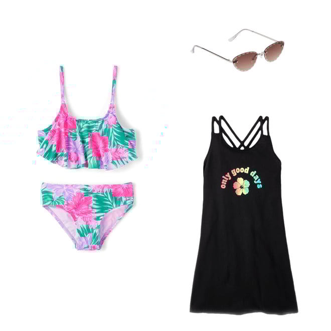 2nd bundle featuring 2 items which compliment Tween Girls Good Days Cross Strap Cover Up