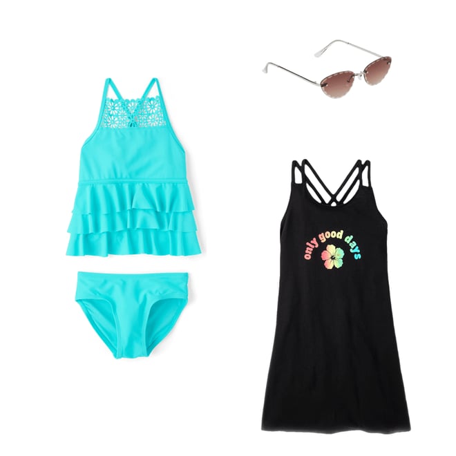 3rd bundle featuring 2 items which compliment Tween Girls Good Days Cross Strap Cover Up