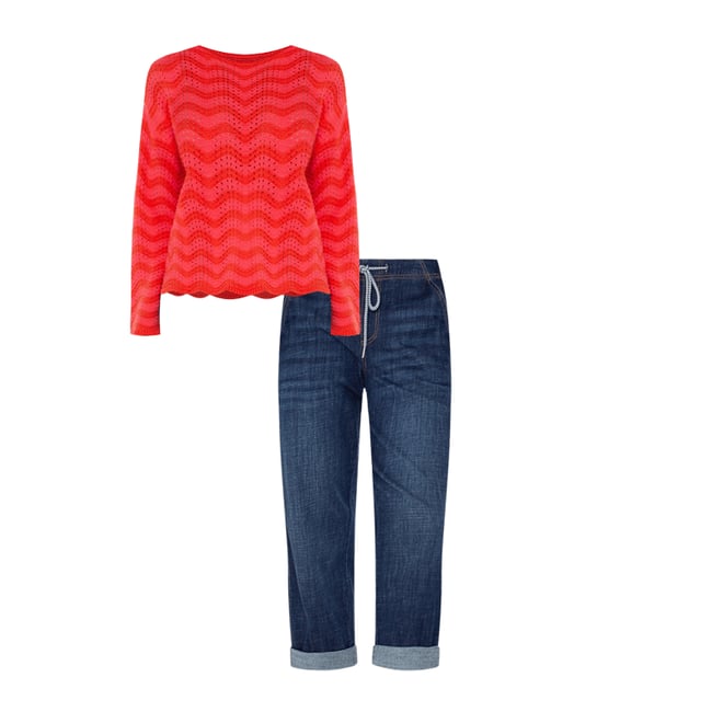 3rd bundle featuring 1 items which compliment Long Sleeve Boatneck Sweater