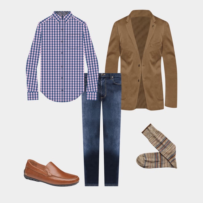 6th bundle featuring 4 items which compliment Heather Stripe Socks