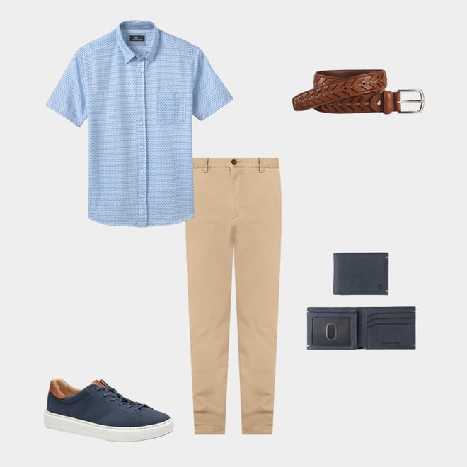 3rd bundle featuring 4 items which compliment XC Flex® Short-Sleeve Birdseye Shirt