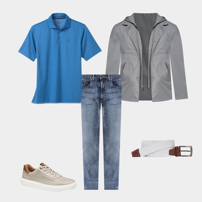 4th bundle featuring 4 items which compliment XC4® Performance Gingham Polos + Cool Degree™