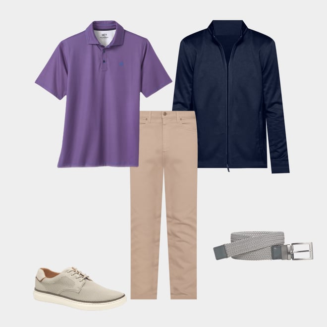 2nd bundle featuring 4 items which compliment XC4® Performance Gingham Polos + Cool Degree™
