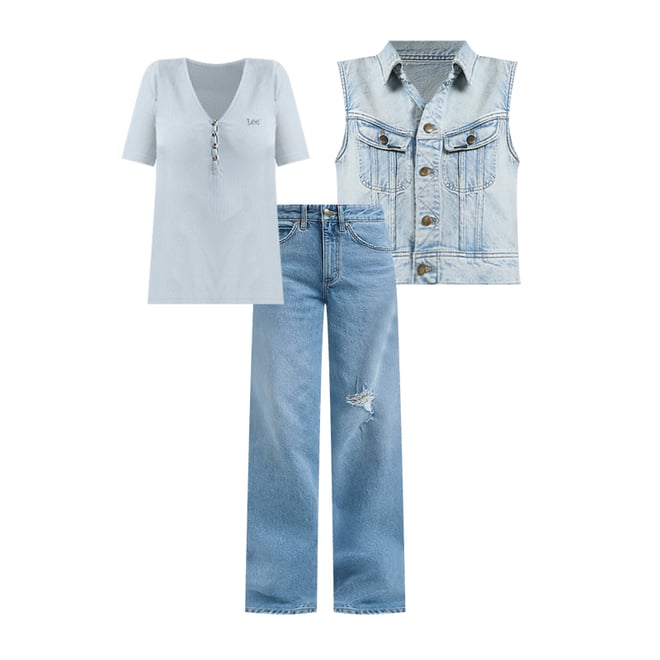 Cropped Rider Vest | Women's Denim Jackets | Lee UK