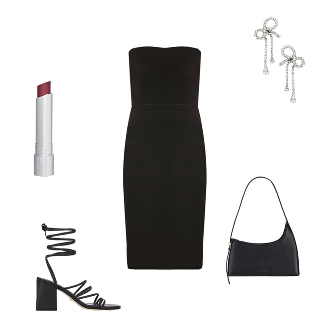 パーティードレス NORMA KAMALI KK4223 PM286 001 Dresses Black UNDERWIRE GOWN W/ CATSUIT – Black – Norma Kamali