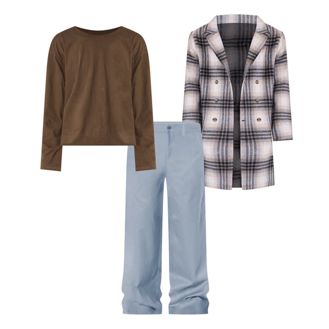 Baggy Suit Pants - Teal | mnml | shop now