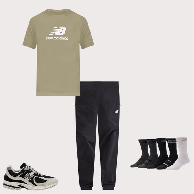 New Balance Essentials Stacked Logo Tee
