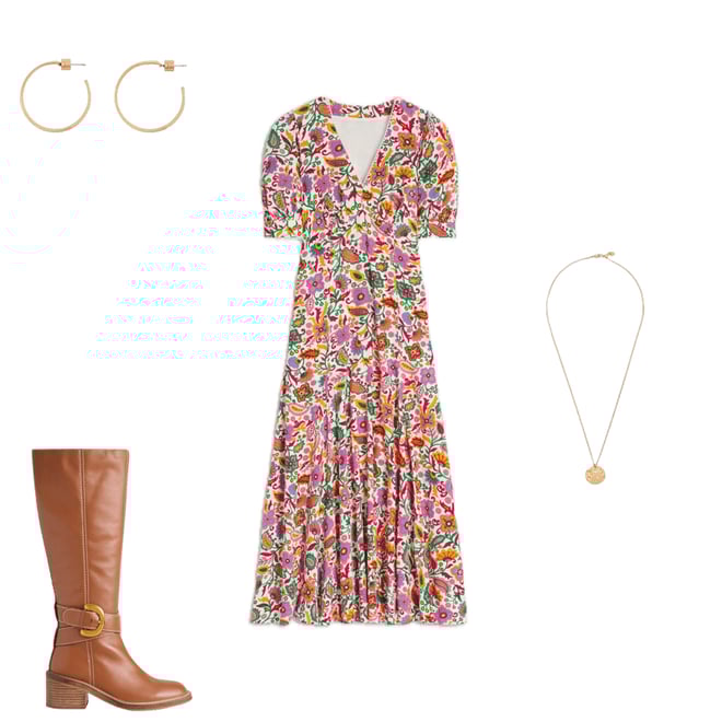 1st bundle featuring 3 items which compliment Rosie Godet Tea Dress-Multi, Oriental Paradise
